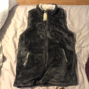 Fluffy vest